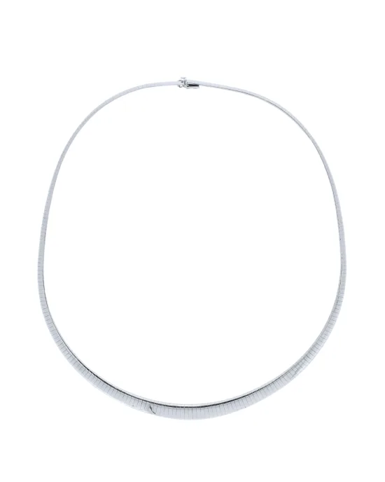 18CT W/G OMEGA 8.00mm/45cm